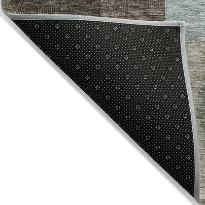 LOOMLAN Rugs Amara Brown Washable Indoor-Outdoor Rug