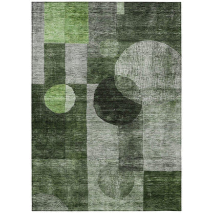 LOOMLAN Rugs Amara Fern Washable Indoor-Outdoor Rug