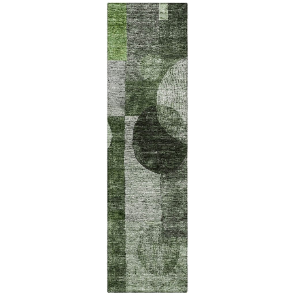 LOOMLAN Rugs Amara Fern Washable Indoor-Outdoor Rug