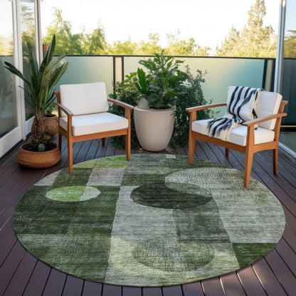 LOOMLAN Rugs Amara Fern Washable Indoor-Outdoor Rug