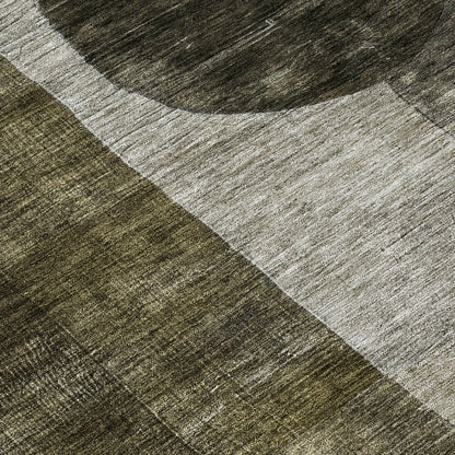 LOOMLAN Rugs Amara Taupe Washable Indoor-Outdoor Rug