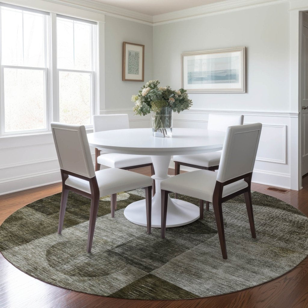 LOOMLAN Rugs Amara Taupe Washable Indoor-Outdoor Rug