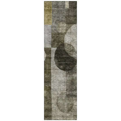 LOOMLAN Rugs Amara Taupe Washable Indoor-Outdoor Rug