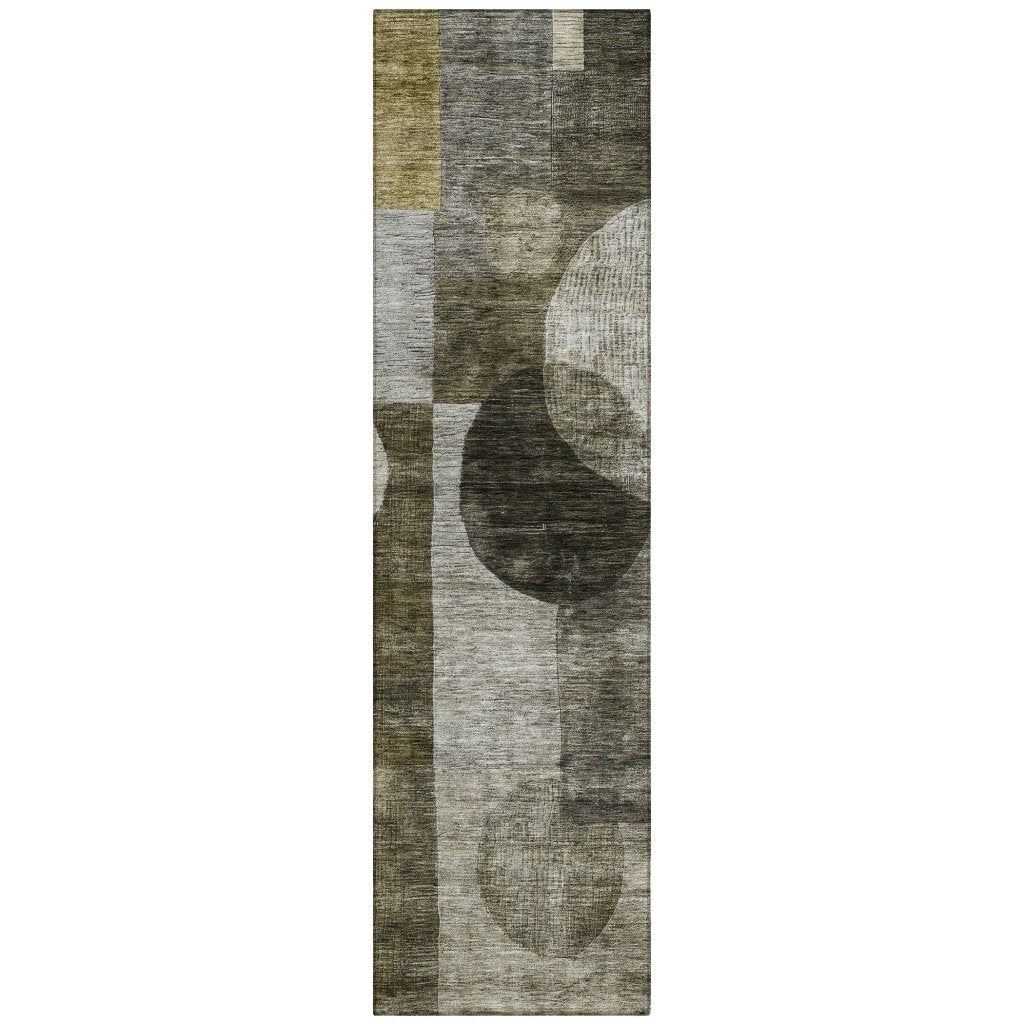 LOOMLAN Rugs Amara Taupe Washable Indoor-Outdoor Rug