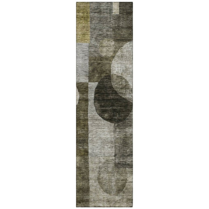 LOOMLAN Rugs Amara Taupe Washable Indoor-Outdoor Rug