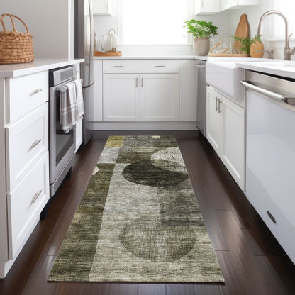 LOOMLAN Rugs Amara Taupe Washable Indoor-Outdoor Rug