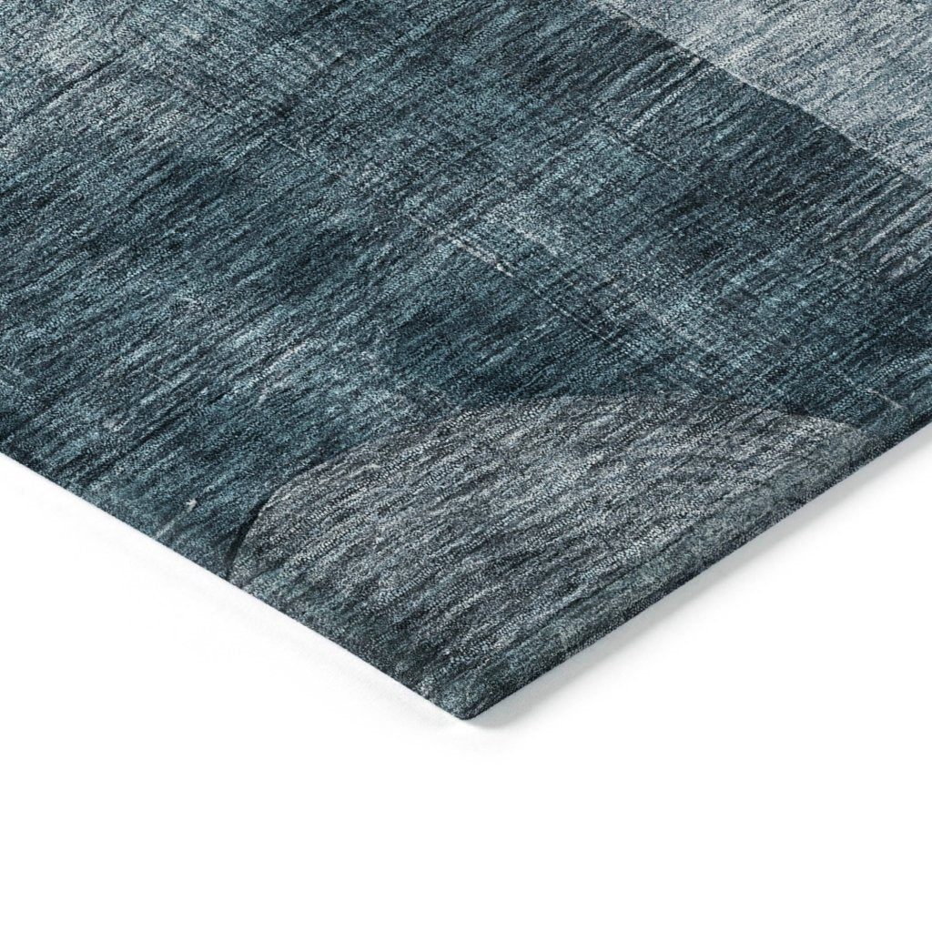 LOOMLAN Rugs Amara Teal Washable Indoor-Outdoor Rug