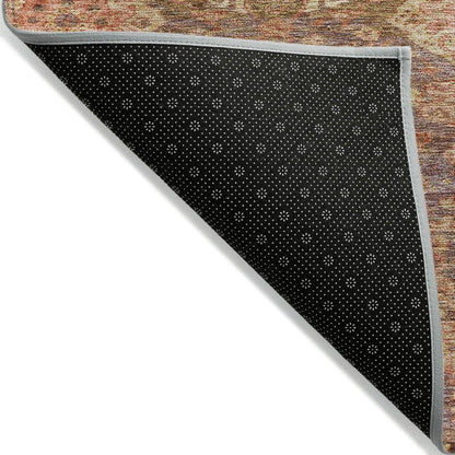 LOOMLAN Rugs Ambray Brown Washable Indoor-Outdoor Rug