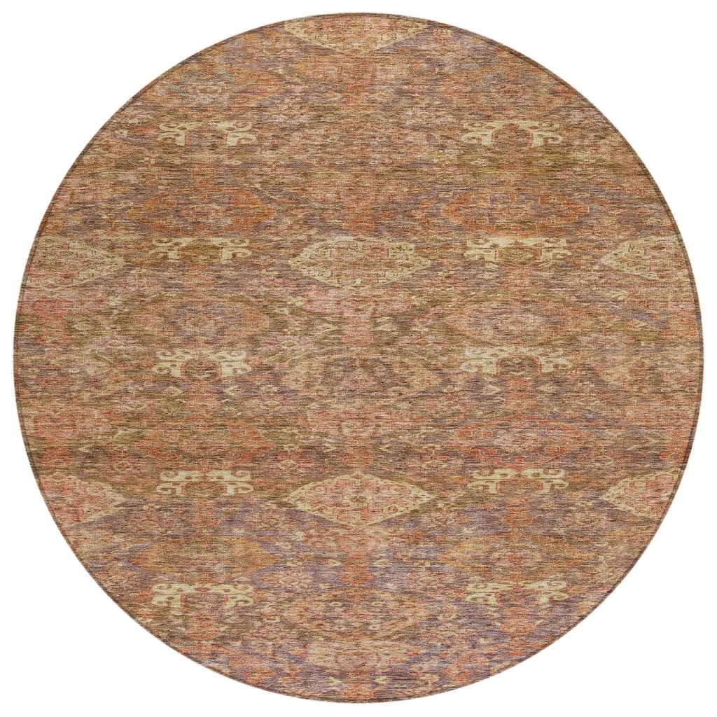 LOOMLAN Rugs Ambray Brown Washable Indoor-Outdoor Rug