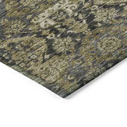 LOOMLAN Rugs Ambray Gray Washable Indoor-Outdoor Rug