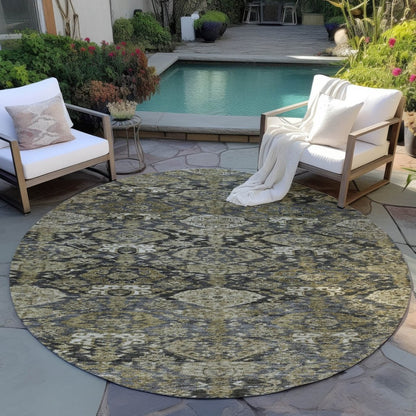 LOOMLAN Rugs Ambray Gray Washable Indoor-Outdoor Rug