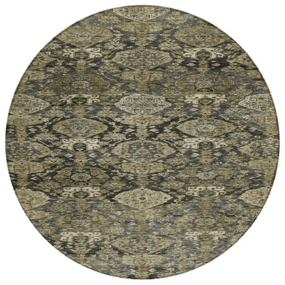 LOOMLAN Rugs Ambray Gray Washable Indoor-Outdoor Rug