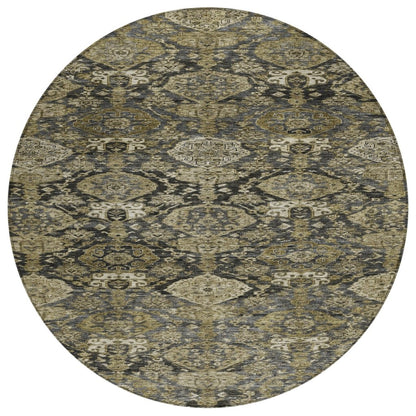 LOOMLAN Rugs Ambray Gray Washable Indoor-Outdoor Rug