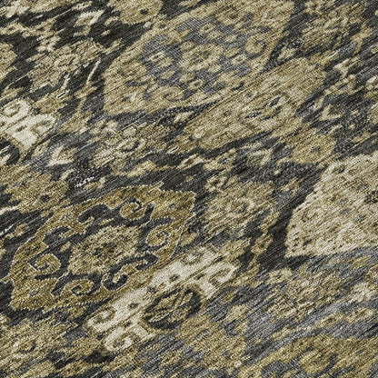 LOOMLAN Rugs Ambray Gray Washable Indoor-Outdoor Rug