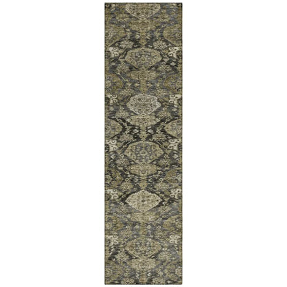 LOOMLAN Rugs Ambray Gray Washable Indoor-Outdoor Rug