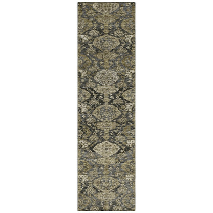 LOOMLAN Rugs Ambray Gray Washable Indoor-Outdoor Rug
