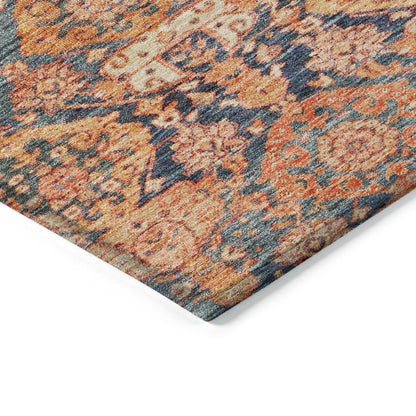 LOOMLAN Rugs Ambray Orange Washable Indoor-Outdoor Rug