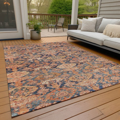 LOOMLAN Rugs Ambray Orange Washable Indoor-Outdoor Rug