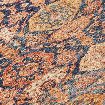 LOOMLAN Rugs Ambray Orange Washable Indoor-Outdoor Rug