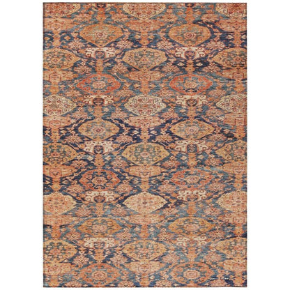 LOOMLAN Rugs Ambray Orange Washable Indoor-Outdoor Rug