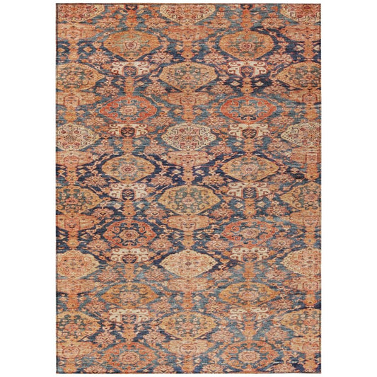 LOOMLAN Rugs Ambray Orange Washable Indoor-Outdoor Rug