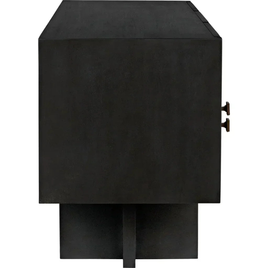 Noir Amidala Wooden Six Drawers Sideboard