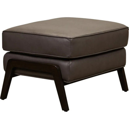 Anastasia Rectangular Leather Ottoman