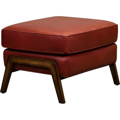 Anastasia Rectangular Leather Ottoman