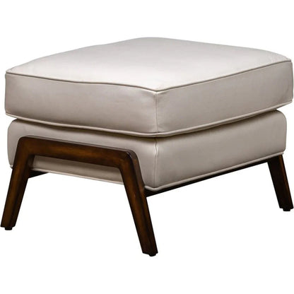 Anastasia Rectangular Leather Ottoman