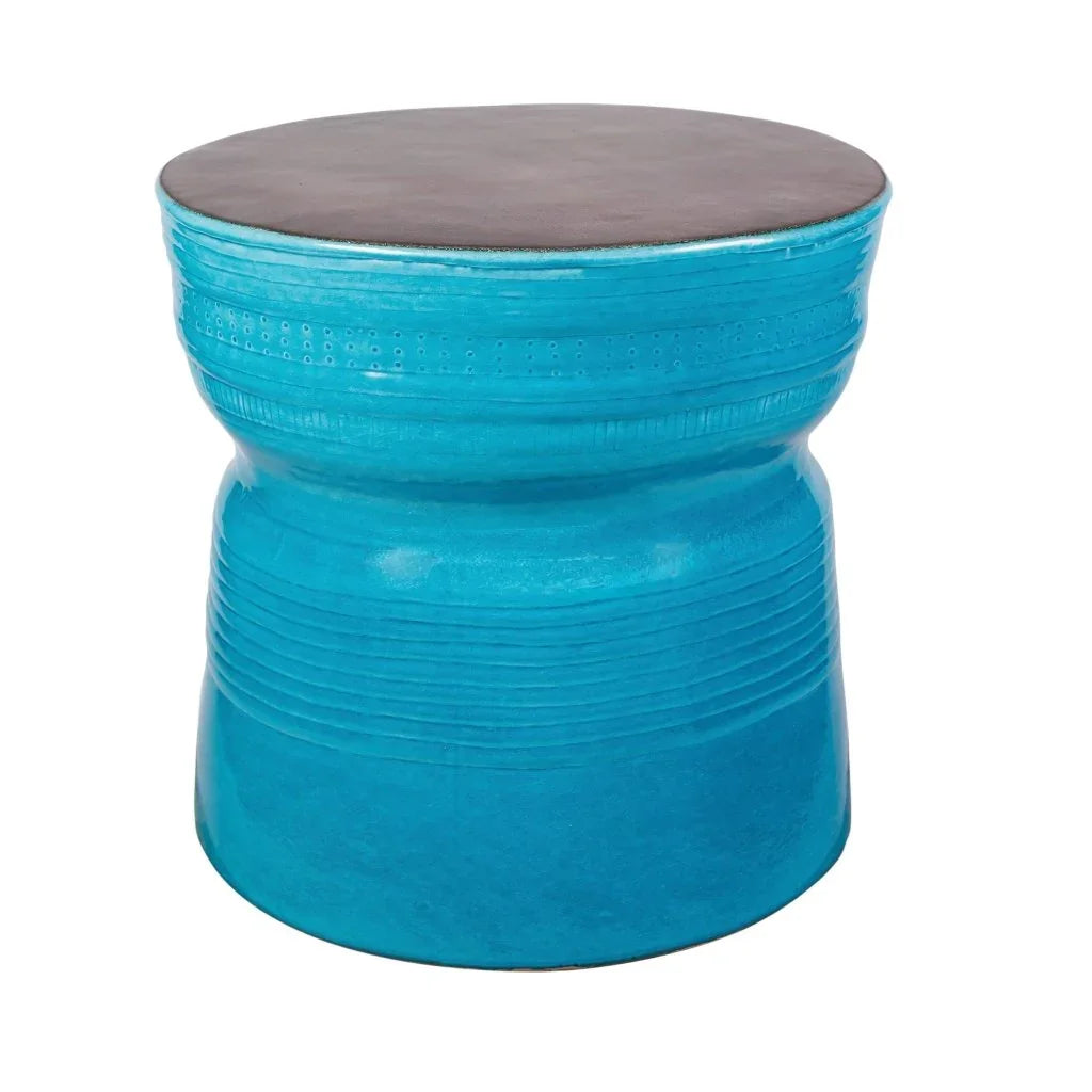 Seasonal Living Ancaris Ring Handcrafted Ceramic Patio Accent Table