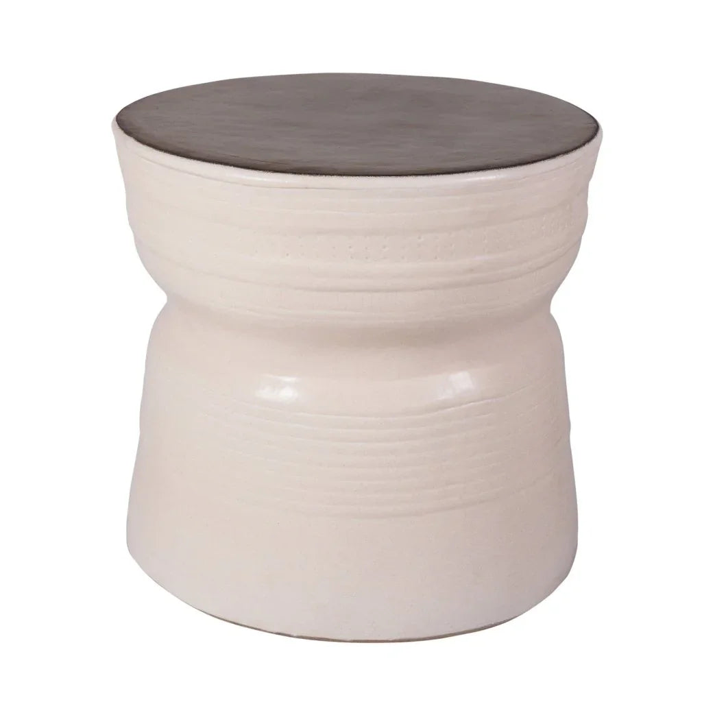 Seasonal Living Ancaris Ring Handcrafted Ceramic Patio Accent Table