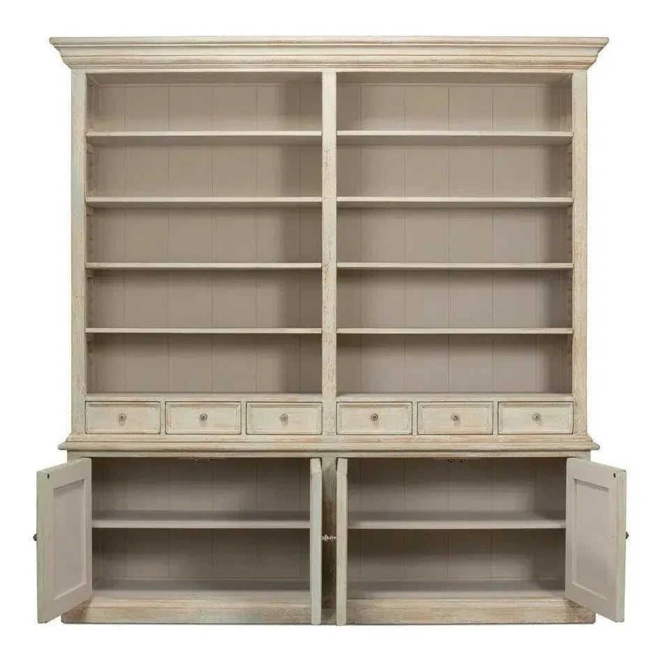 Angelique Bookcase With Cabinets and Drawers - LOOMLAN - Sarreid - Bookcases