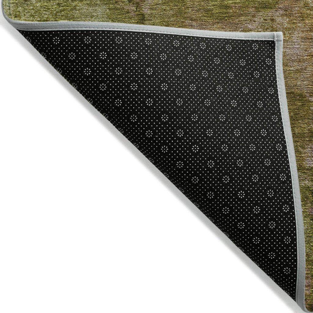 LOOMLAN Rugs Anjari Green Washable Indoor-Outdoor Rug
