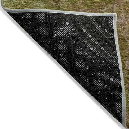 LOOMLAN Rugs Anjari Green Washable Indoor-Outdoor Rug