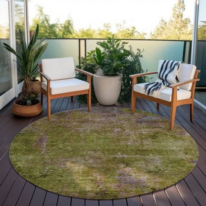 LOOMLAN Rugs Anjari Green Washable Indoor-Outdoor Rug