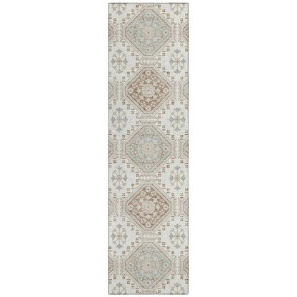 LOOMLAN Rugs Antheya Ivory Washable Indoor-Outdoor Rug