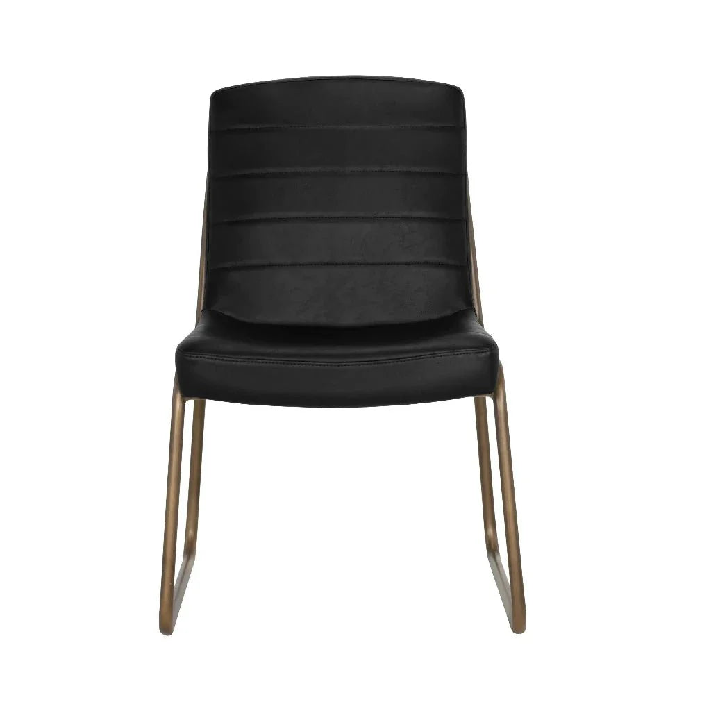 Anton Leather Armless Dining Chair - LOOMLAN - SUNPAN - Dining Chairs