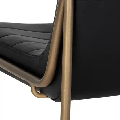 Anton Leather Armless Dining Chair - LOOMLAN - SUNPAN - Dining Chairs