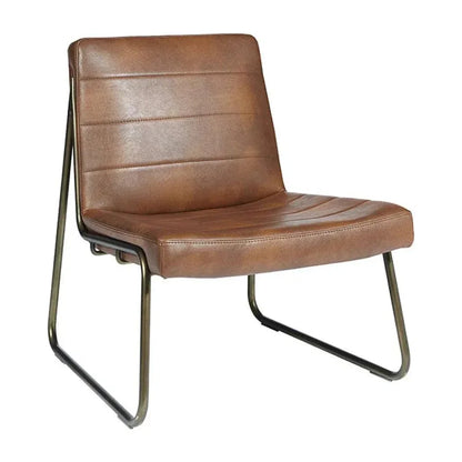 SUNPAN Anton Leather Armless Lounge Chair