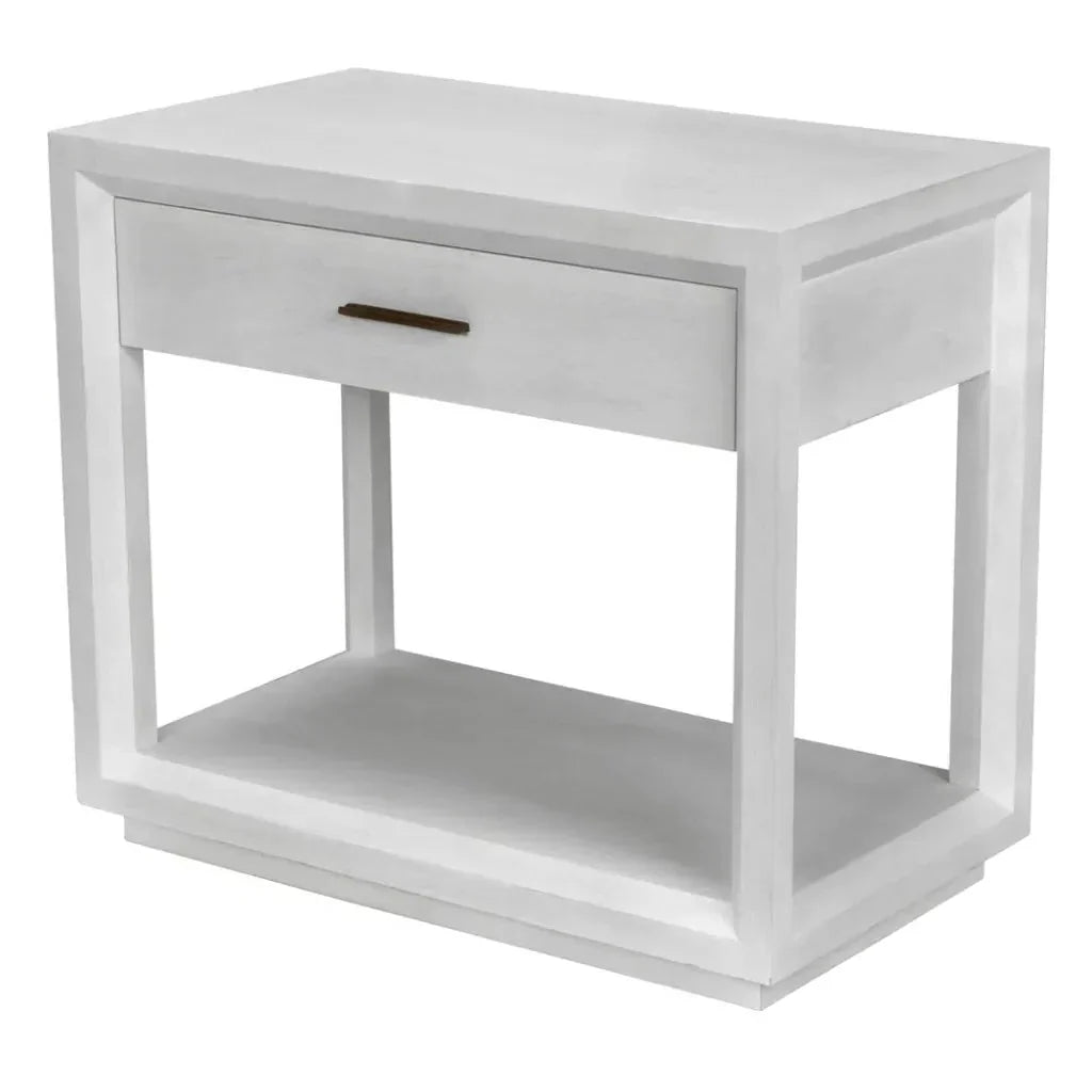 Noir Antony Rectangle Wood Side Table