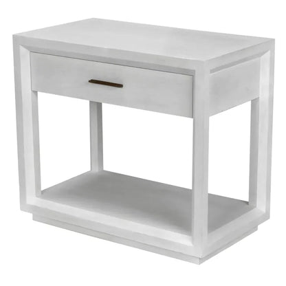 Noir Antony Rectangle Wood Side Table