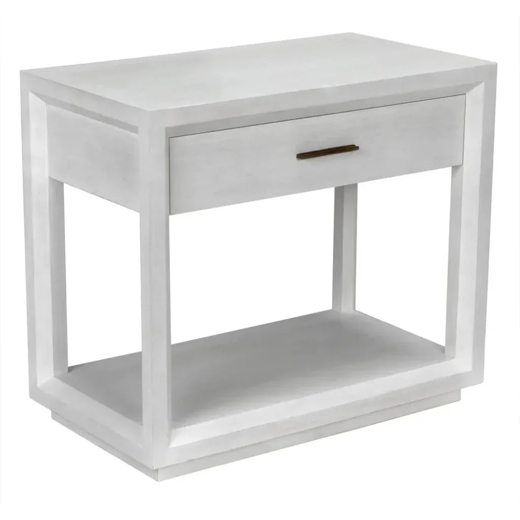 Noir Antony Rectangle Wood Side Table