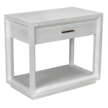 Noir Antony Rectangle Wood Side Table