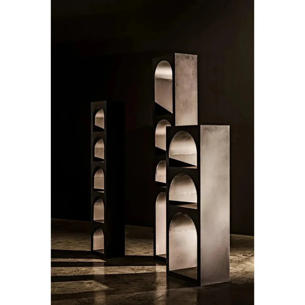 Aqueduct Black Metal Etagere