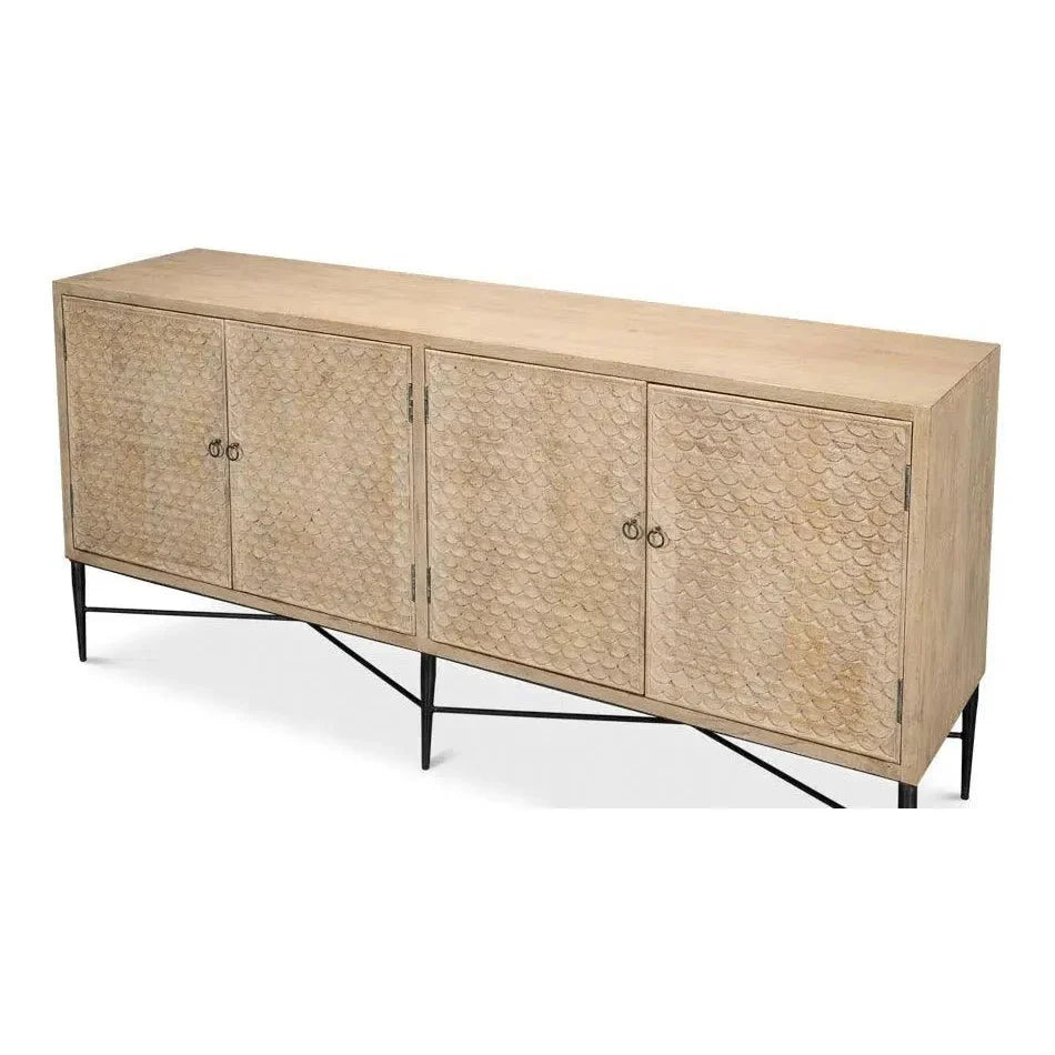 Sarreid Archie Four Door Credenza for Dining Room