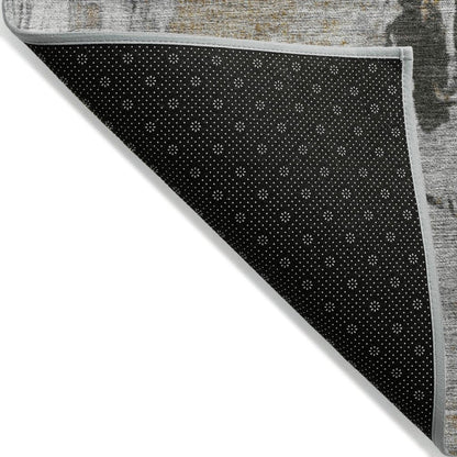 LOOMLAN Rugs Aria Gray Washable Indoor-Outdoor Rug