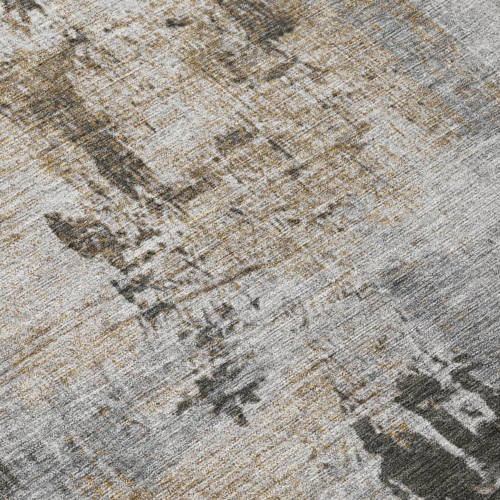LOOMLAN Rugs Aria Gray Washable Indoor-Outdoor Rug