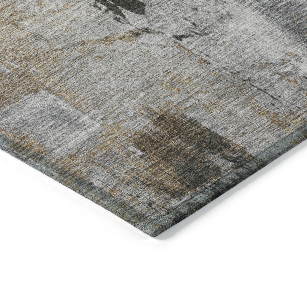 LOOMLAN Rugs Aria Gray Washable Indoor-Outdoor Rug