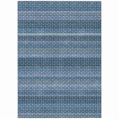 LOOMLAN Rugs Ariaelle Blue Washable Indoor-Outdoor Rug