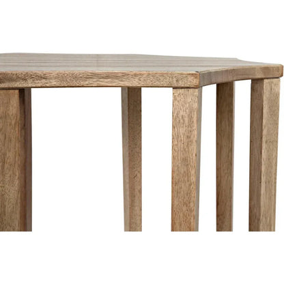 Noir Ariana Wooden Geometric Side Table